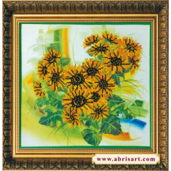 Набор для вышивания бисером АБРИС АРТ "Подсолнухи"